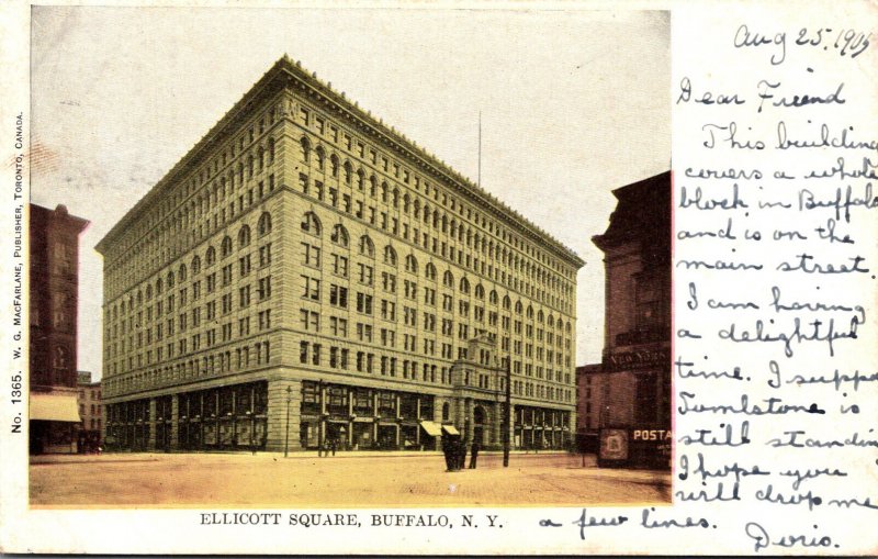 New York Buffalo Ellicott Square 1905