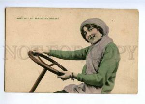 189405 SPORT Female WOMEN SUFFRAGE Driver Vintage PC