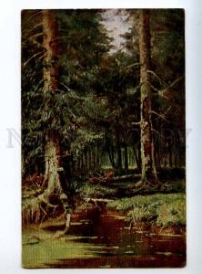 224528 RUSSIA YY KLEVER Forest Granberg #3822 vintage postcard