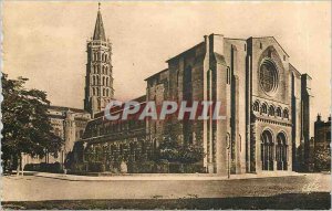 Postcard Old Toulouse Saint Sernin Basilica North General View