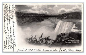 American Falls From Goat Island Niagara Falls NY Vignette UDB Postcard P27