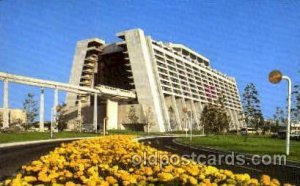 Contemporary resort Disney Postal Used Unknown light yellowing on back from a...