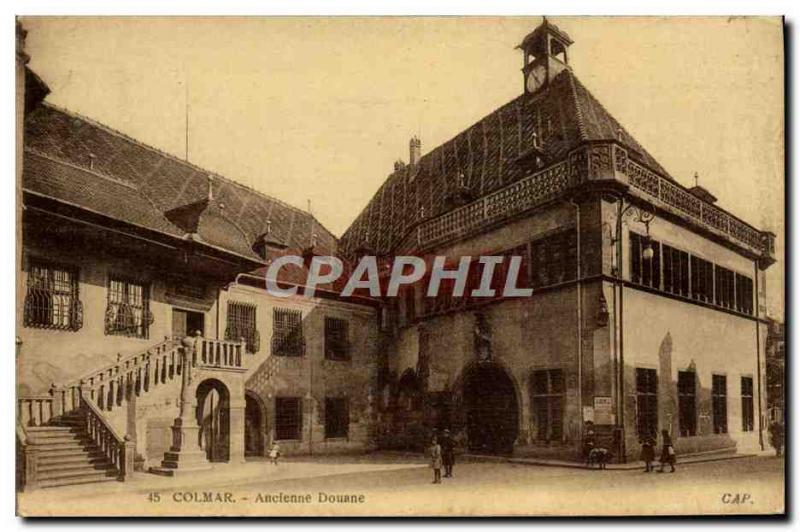 Postcard Old Customs Customs Customs Colmar Kaufhaus Old Custom