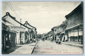 Batavia Jakarta Indonesia Postcard Passar Baroe Weltevreden c1910 Unposted