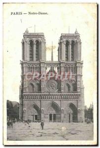 Old Postcard Paris Eglise Notre Dame