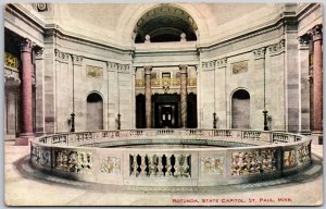 1913 Rotunda State Capitol Saint Paul Minnesota Interior Spaces Posted Postcard