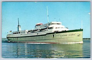 S.S. Milwaukee Clipper Leaving Muskegon Lake Harbor, Michigan, 1961 Postcard