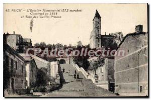 Old Postcard Auch Monumental staircase built in 1864