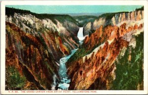 Yellowstone National Park Grand Canyon From Artist Point Curteich