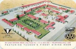 AZ-TUCSON-GHOST RANCH LODGE-C. 1950S-AERIAL VIEW-T99239