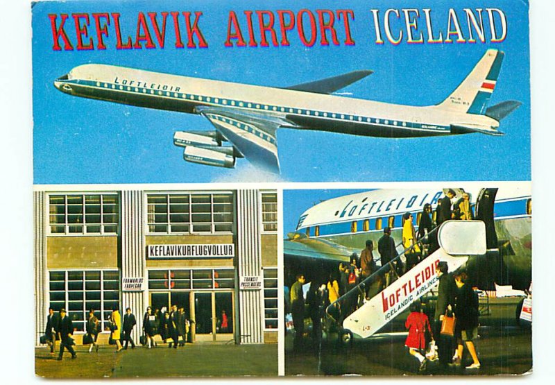 Keflavik Airport Iceland Loftleidia Jet