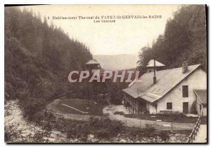 Postcard Old Etablissement Thermal du Fayet St Gervais les Bains Les Sources