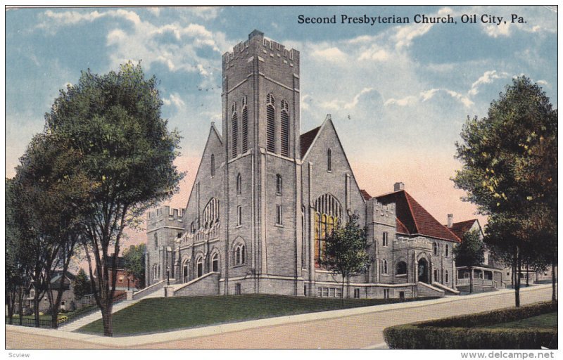 OIL CITY, Pennsylvania, PU-1915; Second Presbyterian Church