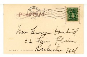 UT - Ogden Canyon. Showing Ogden Water Supply Pipe