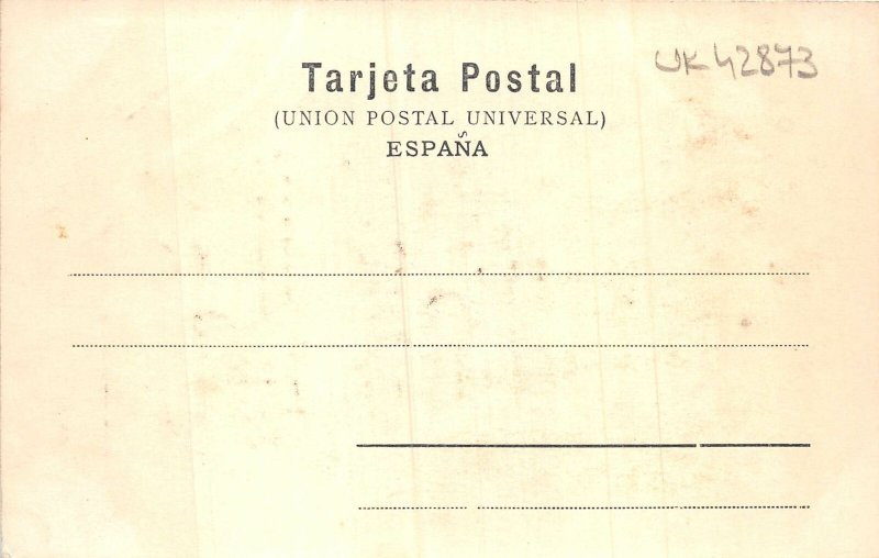 uk42873 paseo de los martires alicante spain embossed 