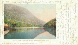 USA Profile Lake Franconia Notch White Mountains North Hampshire Postcard 07.30