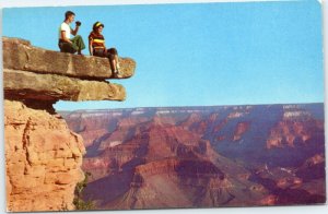 postcard Fred Harvey - Grand Canyon Near Hopi Point