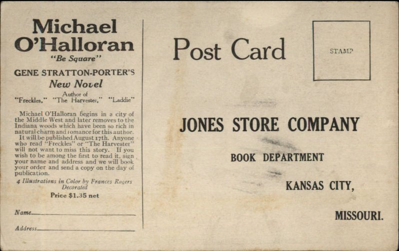 Book Frontispiece Art Michael O'Halloran Be Square Gene Stratton Porter PC