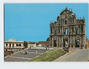 Postcard The Ruins of St. Paul's, Macau, China