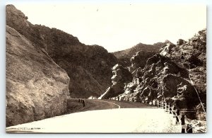 1930s CANON CITY SALIDAS ARKANSAS HIGHWAY 50 ROADSIDE KODAK RPPC POSTCARD P2314