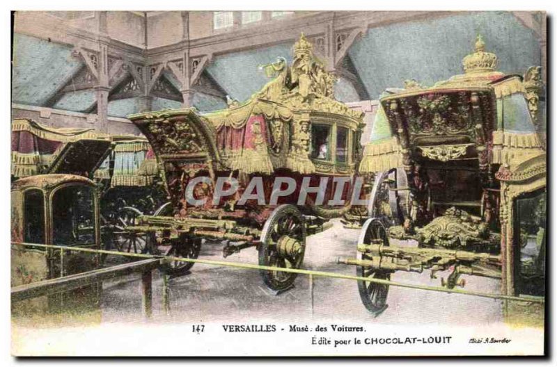 Versailles Museum Postcard Old cars