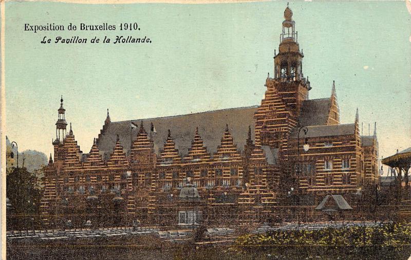 B93290 exposition de bruxelles 1910 le pavillon de la holande netherlands