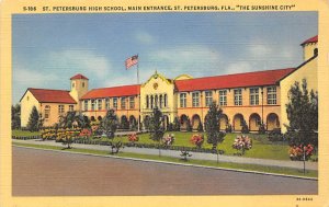 St Petersburg High School Main Entrance St Petersburg FL