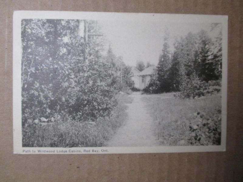 1948 Canada Photo Postcard - Wildwood Lodge Cabins, Red Bay, Ontario-Read (ZZ24)