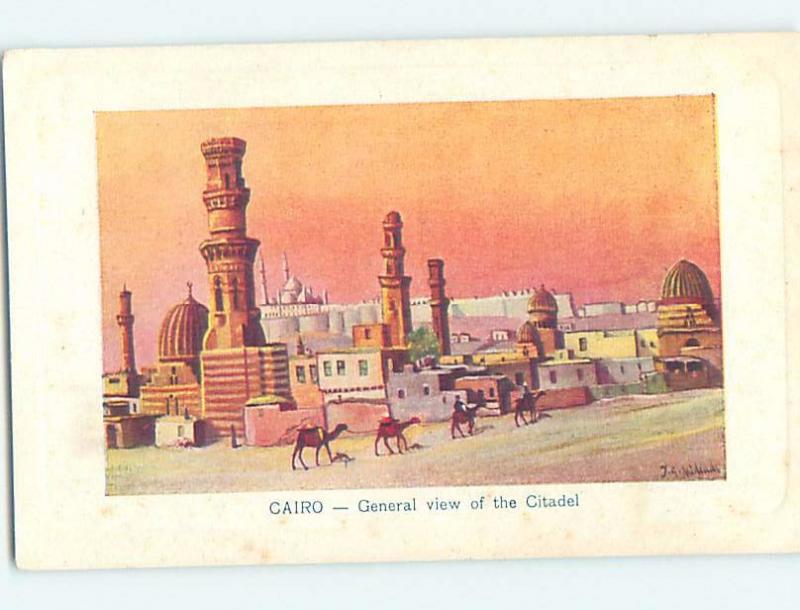 Old Postcard THE CITADEL Cairo Egypt F5644