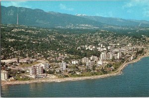 Postcard AERIAL VIEW SCENE Vancouver British Columbia BC AJ4345