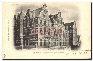 Old Postcard Antwerp L & # 39Orphelinat For Boys