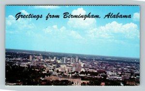 Birmingham AL-Alabama, Scenic Greetings, Downtown, Chrome Postcard 