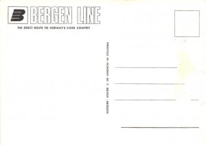 MS Venus Bergen Line Ship Postcard