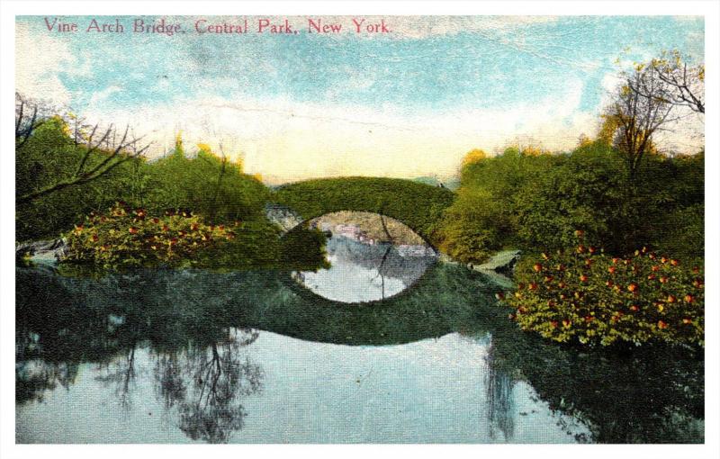 New York City  Central Park Vane Arch Bridge