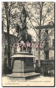 Old Postcard Nancy Lafayette Square Statue of Joan of Arc by Fremiet Children