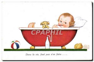 Postcard Old Bath Fun Children In John living wills