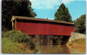 M-42169 Greetings from The Penna Dutch Country Johnson's Mill Bridge Pennsylv...