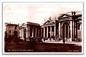 RPPC Bank of Dublin Street View Ireland UNP Postcard P28