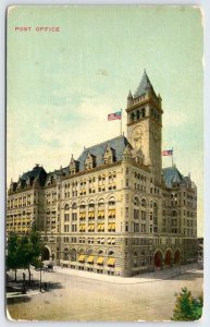 1910's POST OFFICE BUILDING PENNSYLVANIA AVENUE WASHINGTON DC POSTCARD