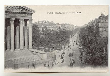 Boulevard de Madeleine, Paris France