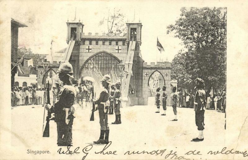 straits settlements, SINGAPORE, Royal Visit Duke and Duchess of York (?) (1901)