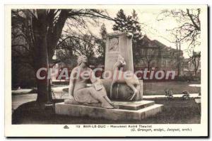 Postcard Old Bar Le Duc Monument Andr? Theuriet