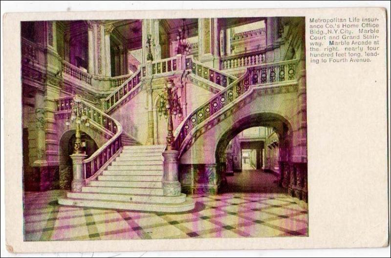 NY - New York City. Metropolitan Life Insurance, Grand Staircase