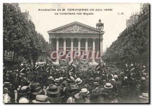 Old Postcard Funerals M Chauchard The hearse rue Royale