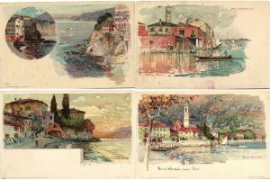 ITALY 160 Vintage Litho Postcards pre-1920 (L4105) 