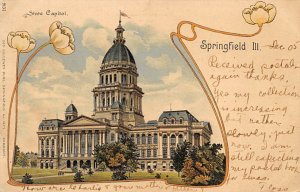 State capital Springfield, Illinois, USA Pioneer Postal Used Unknown 