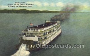 Delta Queen, Largest of the Stern Wheelers on KY Lake USA Ferry Boat, Ferries...