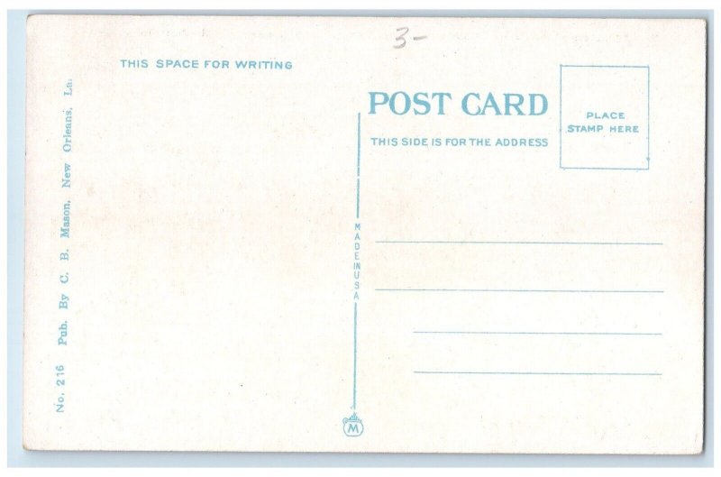 c1920 Mastodon Southern Pacific Railway Barge New Orleans Louisiana LA Postcard