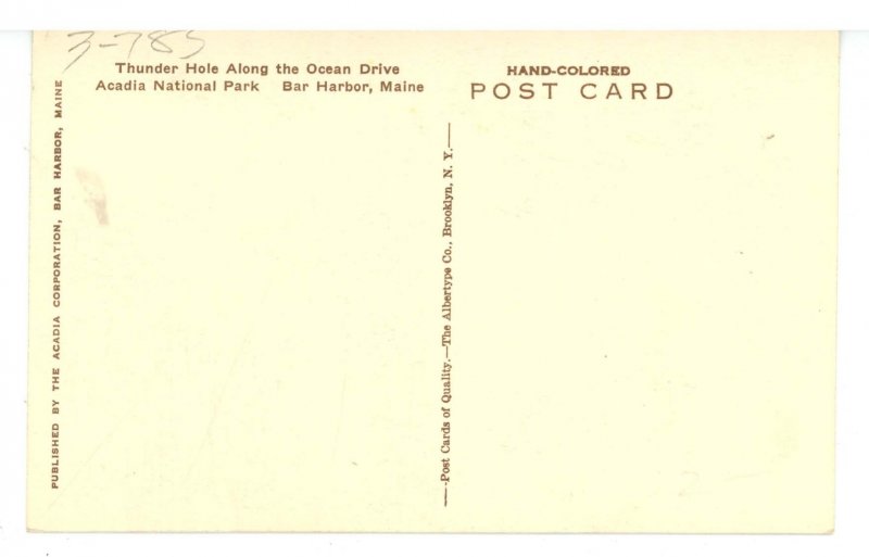 ME- Bar Harbor. Acadia National Park, Thunder Hole