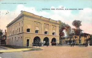 Central Fire Station Kalamazoo, Michigan, USA Fire Related 1908 